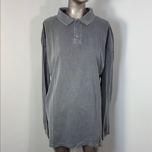 Vintage Bugle Boy Gray Polo Men's